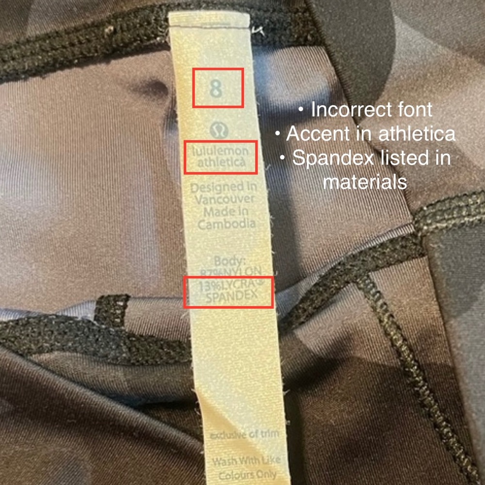 How to spot fake Lululemon - Picture 7 of 12